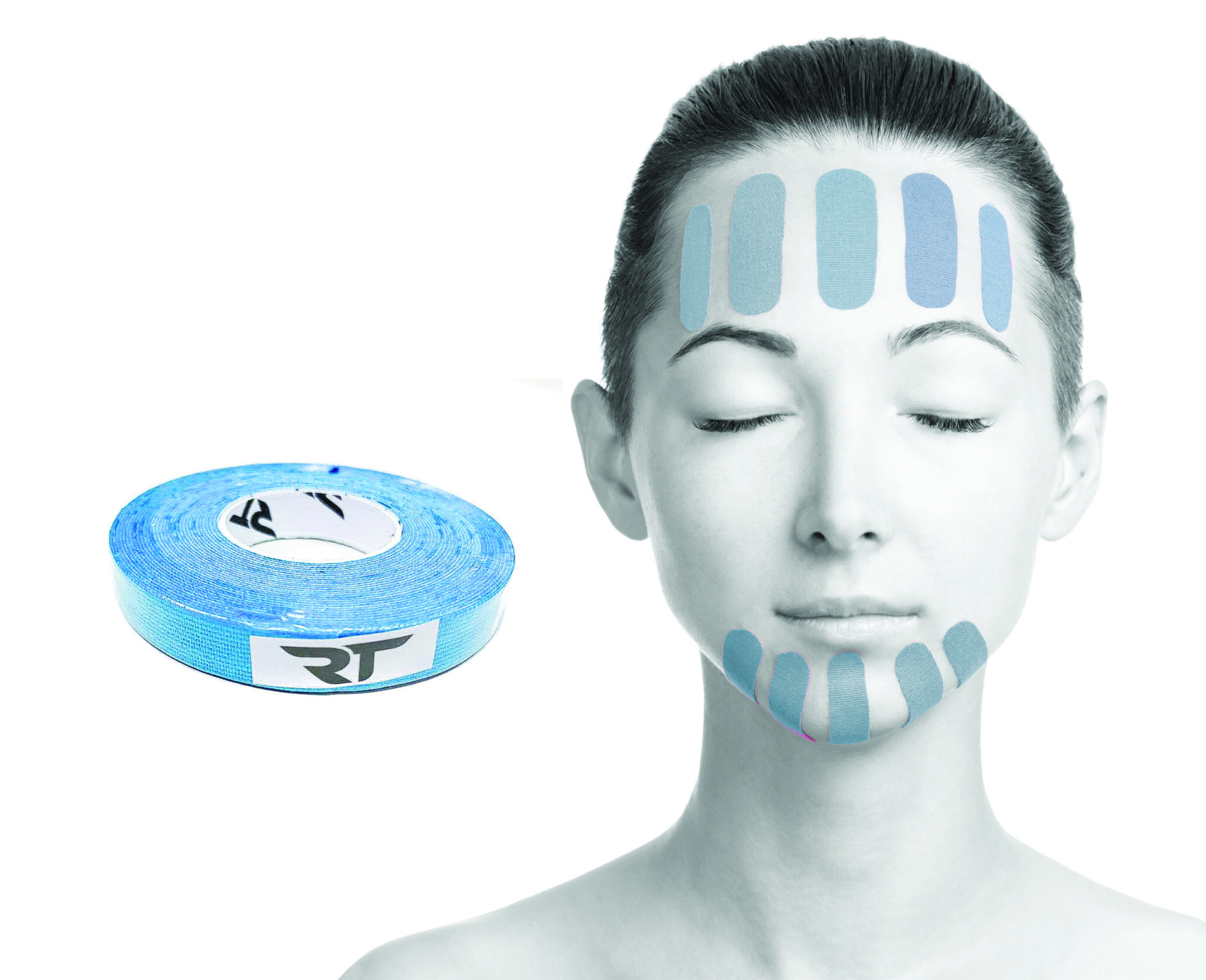 REA Tape Taśma kinesio do TAPINGU TWARZY tejp 1cm niebieski Sklep